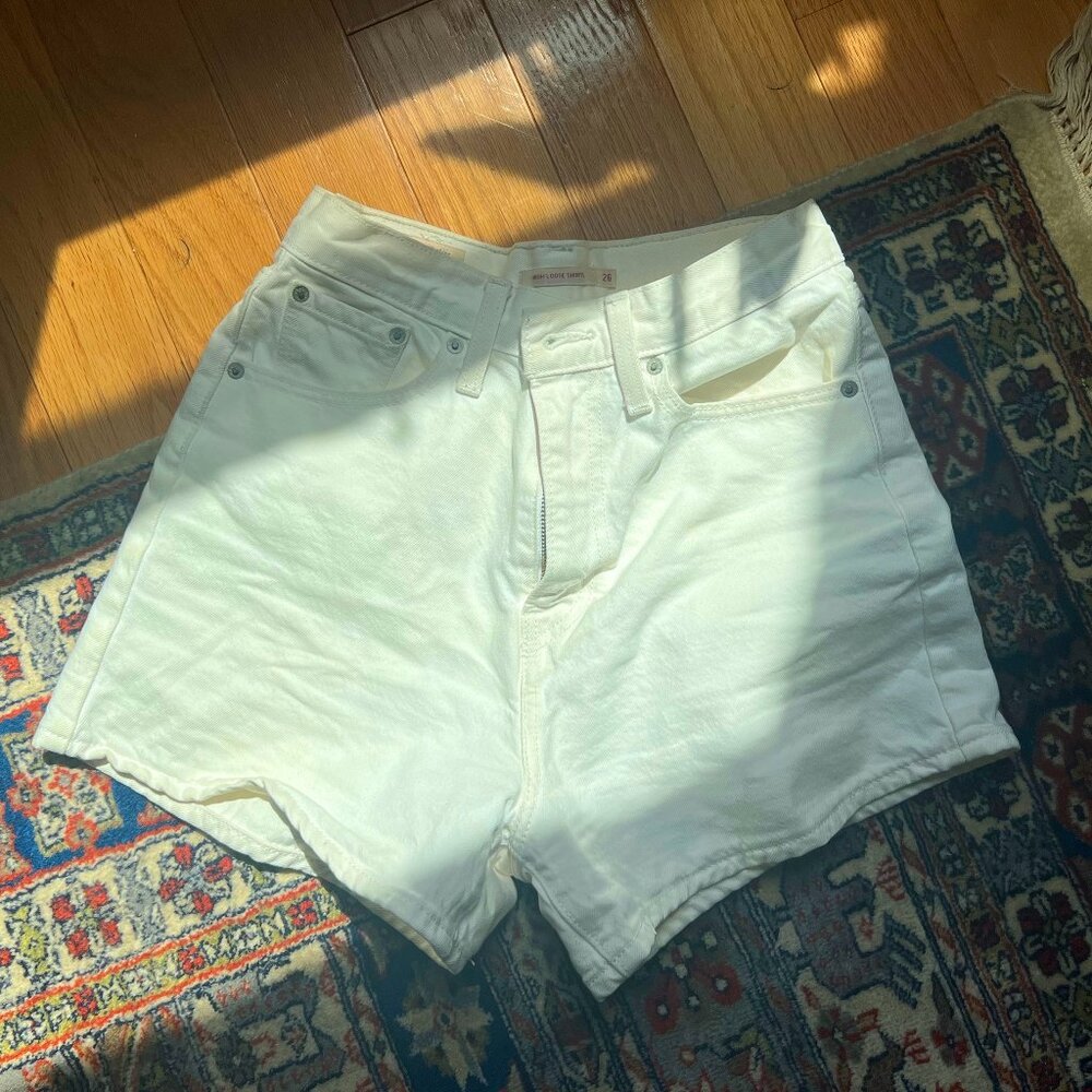 White Levi's Shorts